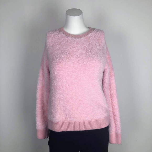Tobi Fluffy Fuzzy Pink Crew Sweater Cozy Soft - Picture 2 of 5